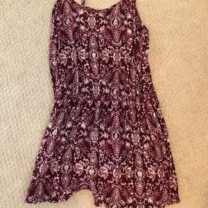 romper with purple designs